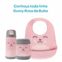 Garrafa Térmica com Canudo Buba Baby Gumy Rosa com 400ml