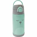 Garrafa Térmica com Canudo Buba Baby Gumy Verde com 400ml