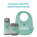 Garrafa Térmica com Canudo Buba Baby Gumy Verde com 400ml