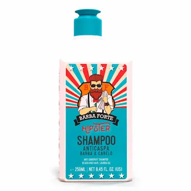 Shampoo Anticaspa Barba Forte Hipster com 250ml