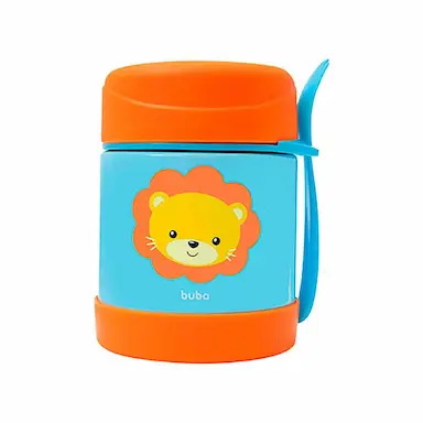 Pote Térmico para Alimentos Buba Baby Animal Fun Leão com 1 unidade