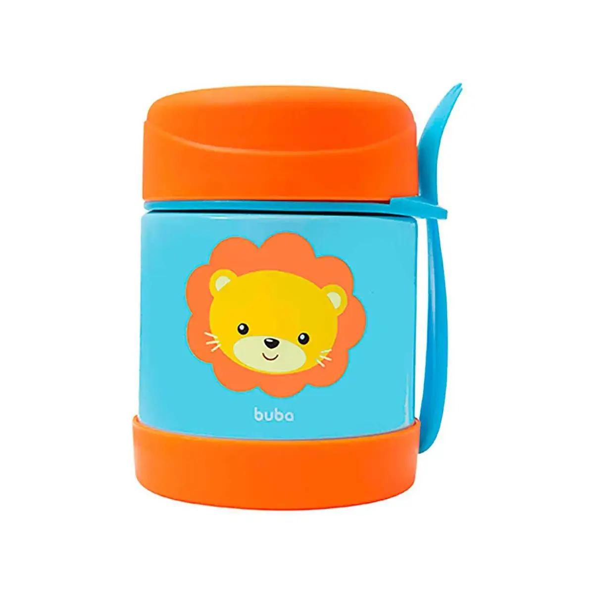 Pote Térmico para Alimentos Buba Baby Animal Fun Leão com 1 unidade