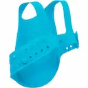 Babador de Silicone com Cinto e Pega Migalhas Buba Azul Leãozinho com 1 unidade