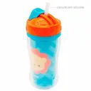 Copo Parede Dupla Buba Baby Animal Fun Leão com 320ml