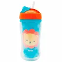 Copo Parede Dupla Buba Baby Animal Fun Leão com 320ml