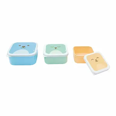 Kit Potes Buba Baby Gumy Coloridos com 3 unidades