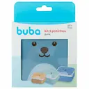 Kit Potes Buba Baby Gumy Coloridos com 3 unidades