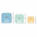 Kit Potes Buba Baby Gumy Coloridos com 3 unidades