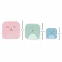 Kit Potes Buba Baby Gumy Coloridos com 3 unidades