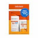 Kit Família Helioderm Suncare Protetor Solar FPS 50 com 200ml + Protetor Solar Kids FPS 50 com 120ml