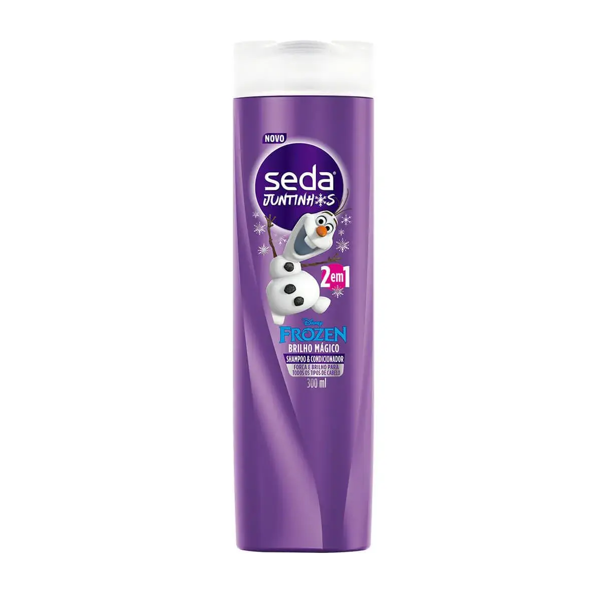 Shampoo e Condicionador 2 em 1 Seda Juntinhos Frozen Brilho Mágico com 300ml
