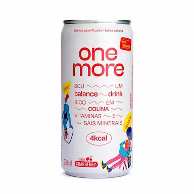 Bebida One More Balance Drink Cranberry Lata com 269ml