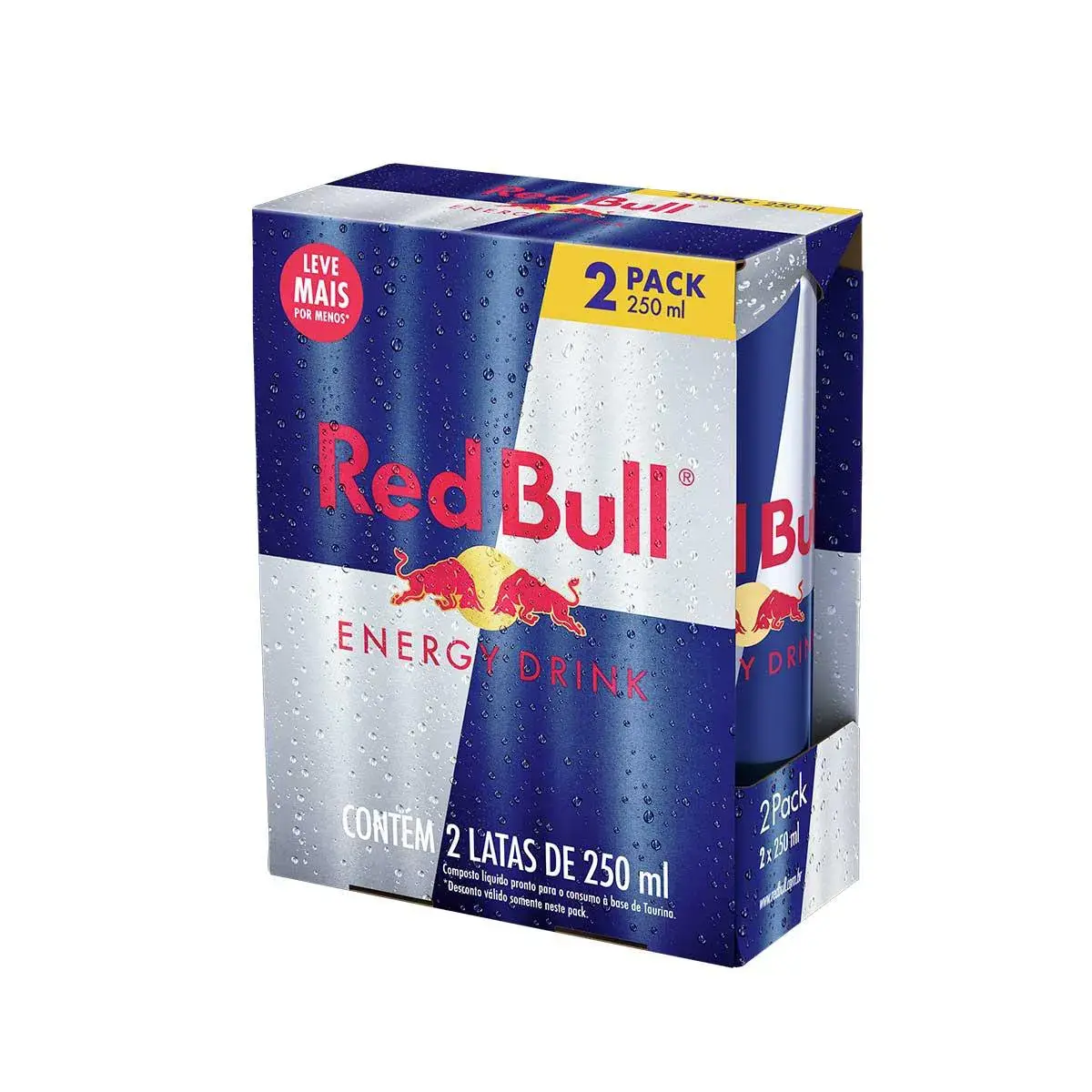 Energético Red Bull Drink 2 Latas com 250ml cada