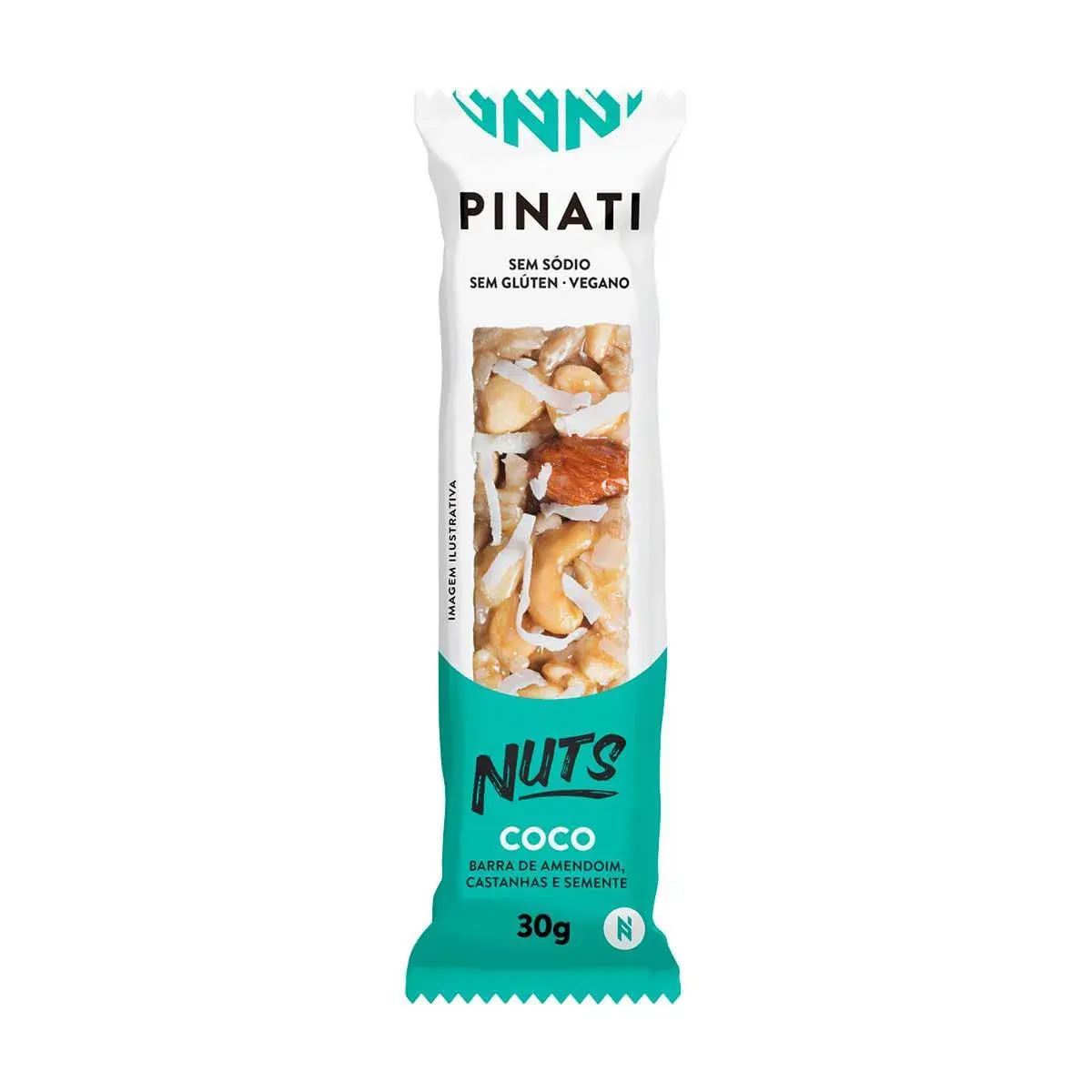 Barra de Amendoim, Castanha e Semente Pinati Nuts Coco com 30g