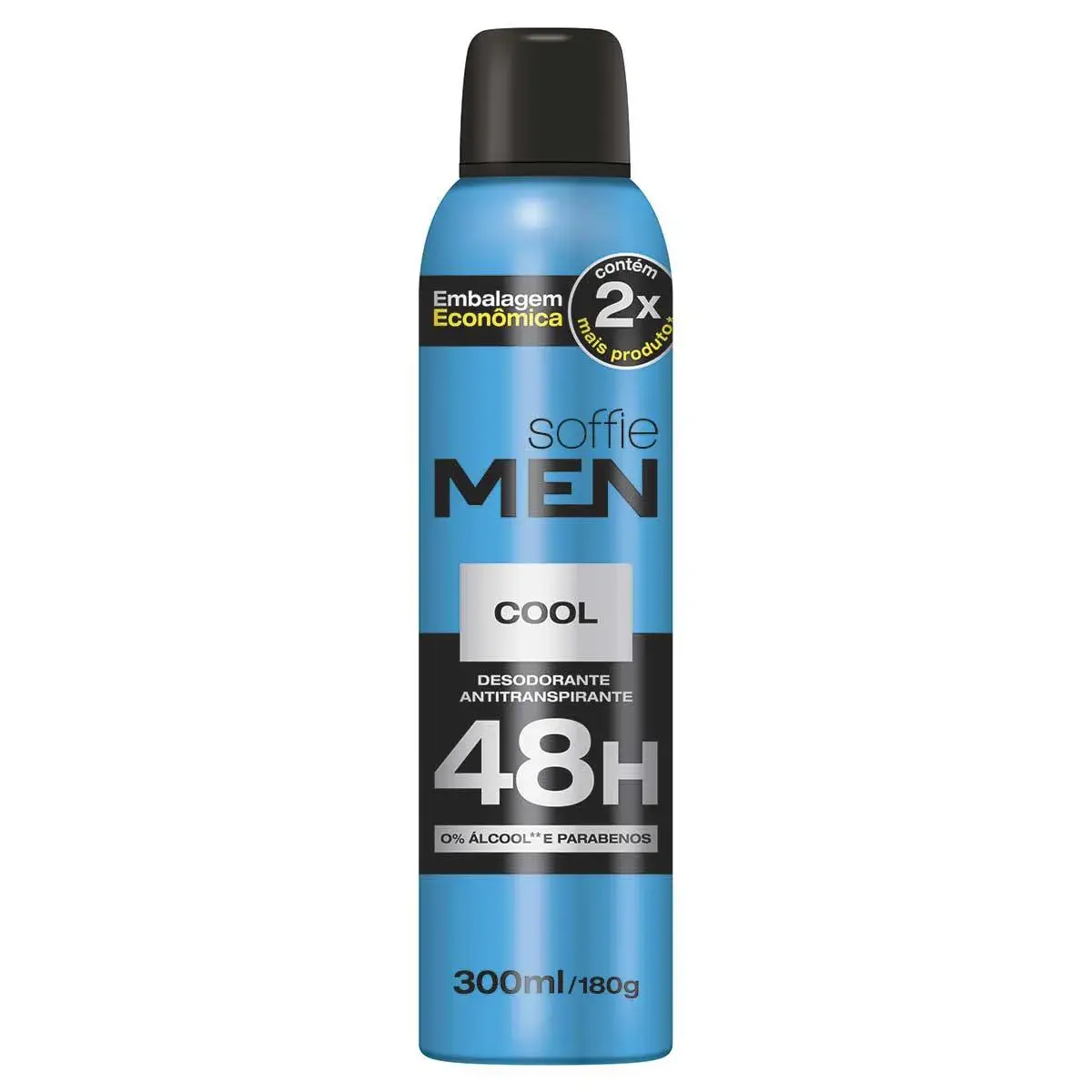 Desodorante Soffie Men Cool Aerossol Antitranspirante 48h com 300ml