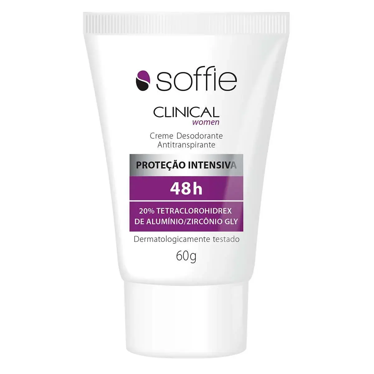 Creme Desodorante Antitranspirante Soffie Clinical Women 48h com 60g