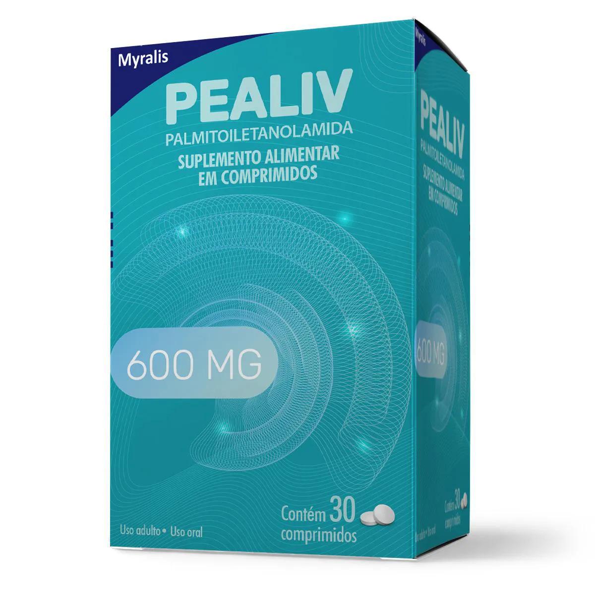 Suplemento Alimentar Pealiv 600mg com 30 Comprimidos