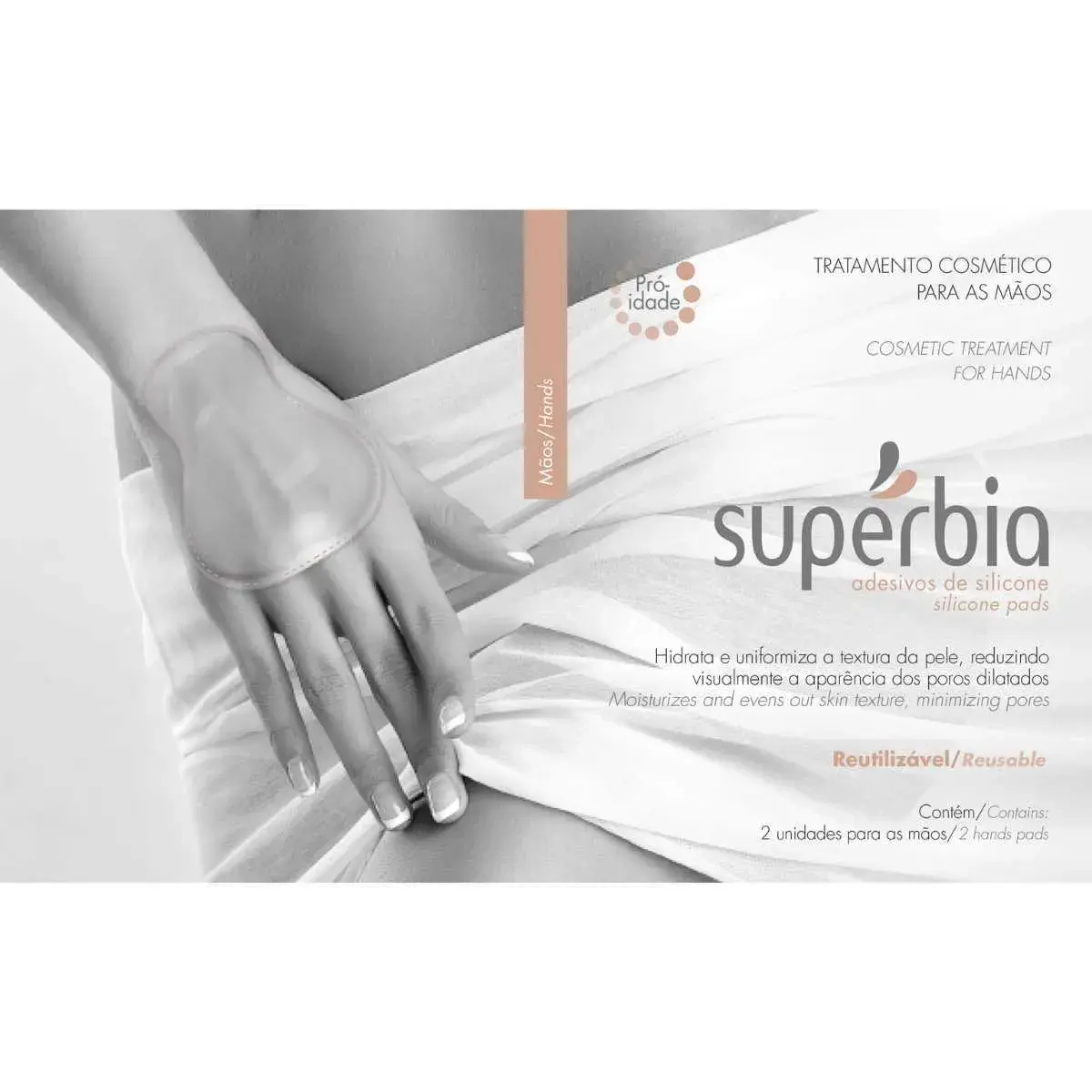 Adesivo de Silicone para Rejuvenescimento das Mãos Supérbia com 2 unidades