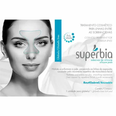 Adesivo de Silicone para Linhas entre Sobrancelhas Glabela Supérbia com 1 unidade