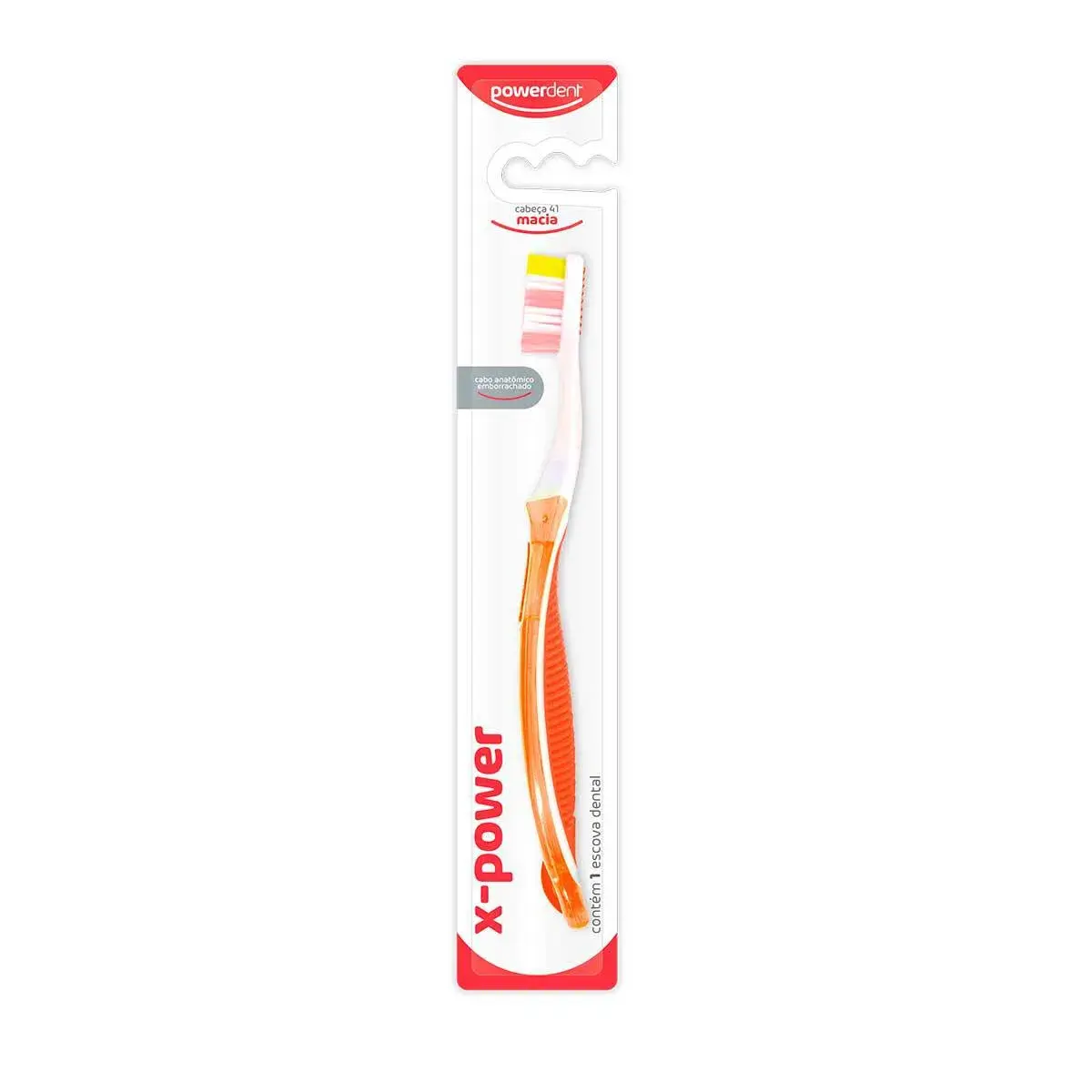 Escova de Dente Powerdent X-Power Macia com 1 Unidade