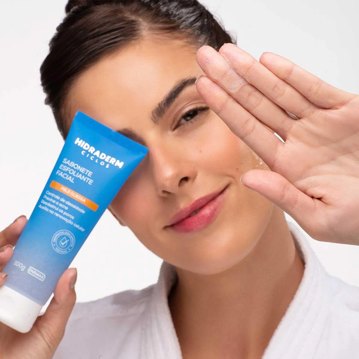 Sabonete Esfoliante Facial Hidraderm Ciclos Pele Oleosa com 100g