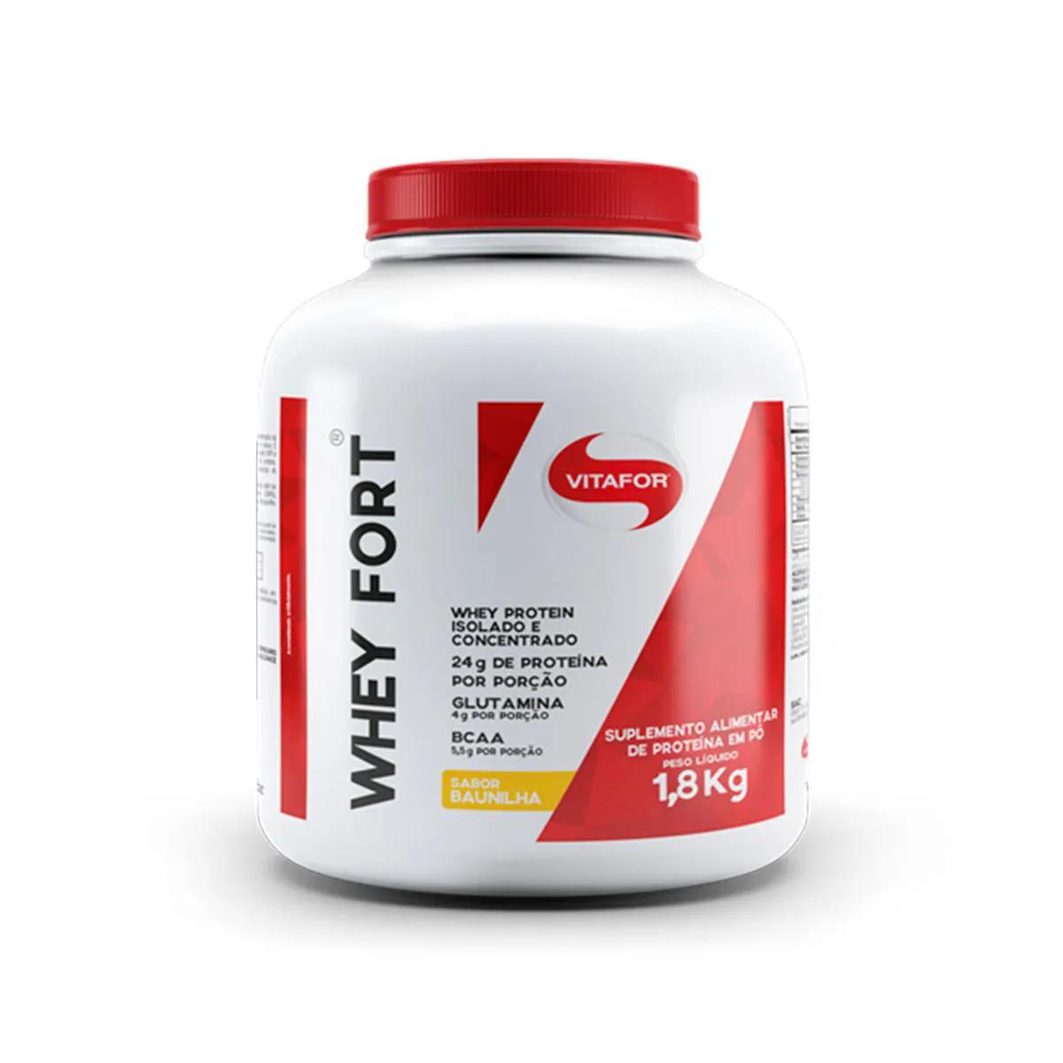 Whey Protein Vitafor Whey Fort Baunilha 1,8Kg