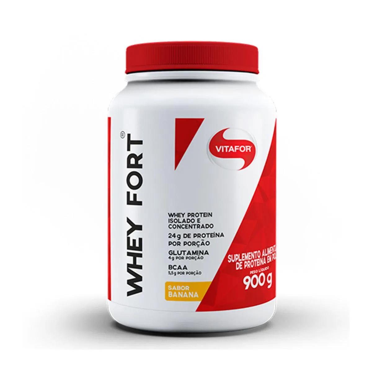 Whey Protein Vitafor Whey Fort Banana 900g