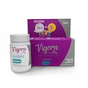 Suplemento Vitamínico Vigora Plus Cálcio + D3 Homem 60 Cápsulas