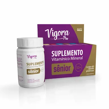 Suplemento Vitamínico Vigora Plus Sênior com 60 Cápsulas