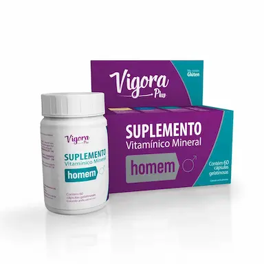 Suplemento Vitamínico Vigora Plus Homem com 60 Cápsulas