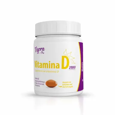 Vitamina D Vigora Plus 200UI 60 Cápsulas