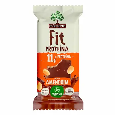 Barra de Proteína Mãe Terra Fit Pasta de Amendoim com 40g