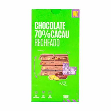 Chocolate 70% Cacau Choconutz Tâmara e Pistache com 100g