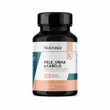 Suplemento Alimentar Nutrasix Pele, Unha e Cabelo com 60 Cápsulas