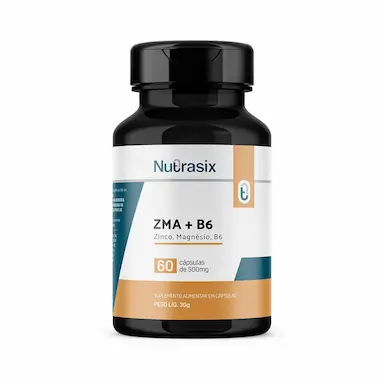 Suplemento Alimentar Nutrasix ZMA + B6 com 60 Cápsulas