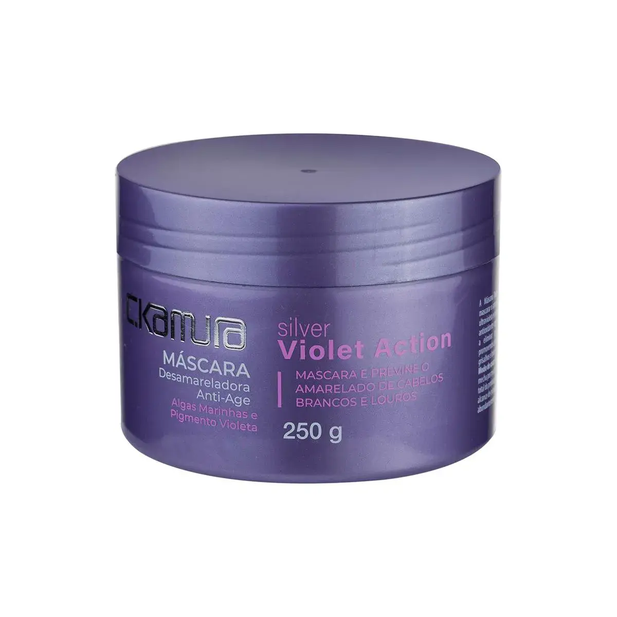 Máscara Capilar Desamareladora C.Kamura Silver Violet Action com 250g
