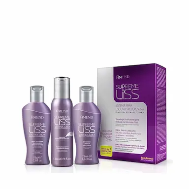 Kit Amend Supreme Liss Escova Progressiva Shampoo + Emulsão + Máscara