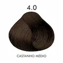 Tintura Creme C.Kamura Color Intense 4.0 Castanho Médio com 50g