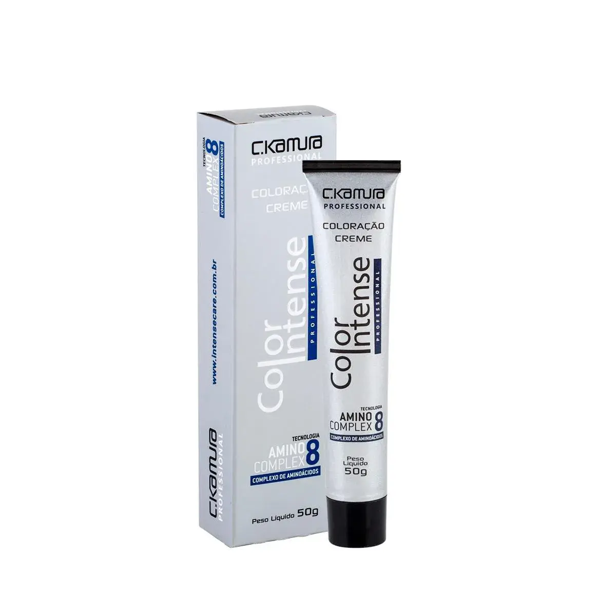 Tintura Creme C.Kamura Color Intense 7.40 Louro Médio Cobre Profundo com 50g