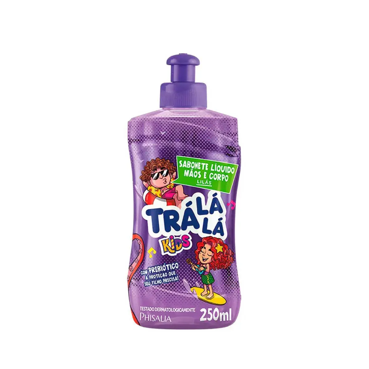 Sabonete Líquido Mãos e Corpo Trá Lá Lá Kids Lilás com 250ml