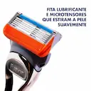 Kit Gillette Barbeador Fusion 5 1 aparelho + 3 cargas + Gel de Barbear Mach 3 Complete Suave 71g