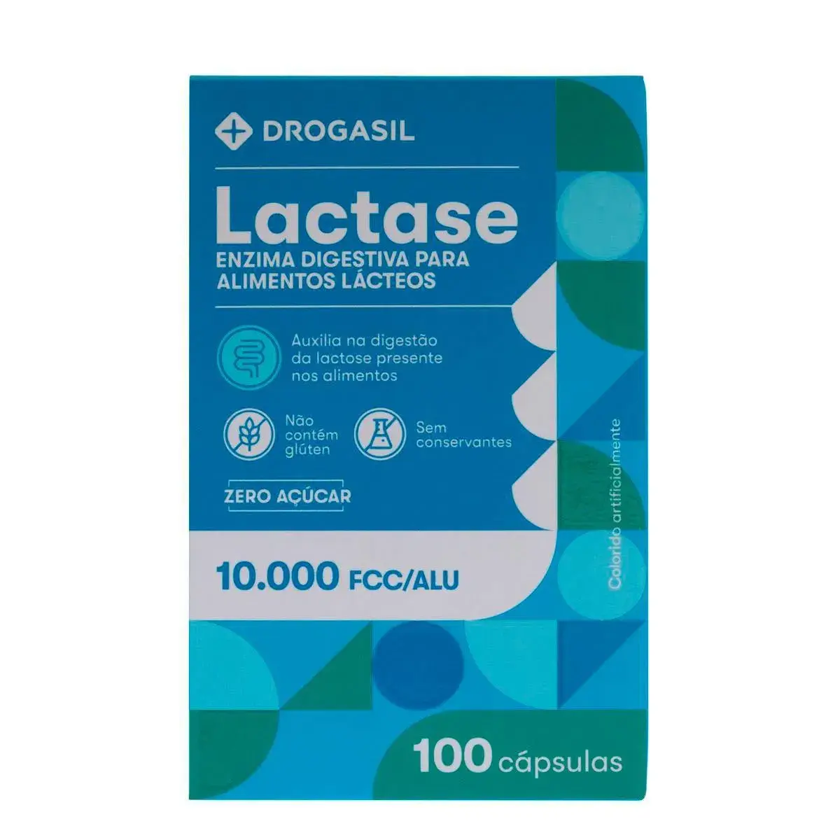 Lactase Enzima Digestiva Drogasil 10.000 FCC 100 Cápsulas