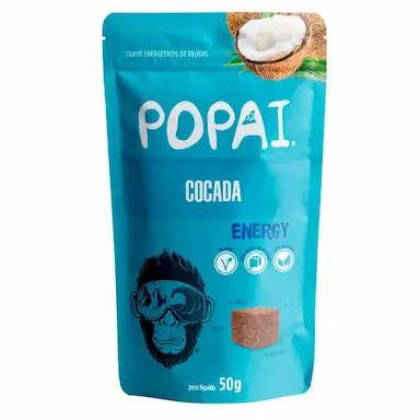 Cubos de Fruta Popai Energy Cocada com 50g