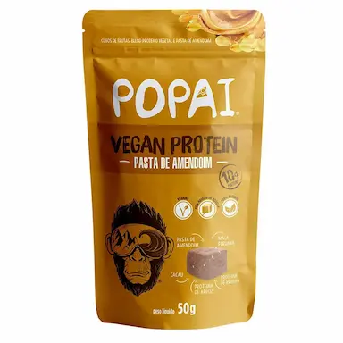 Snack Popai Vegan Protein Pasta de Amendoim 50g