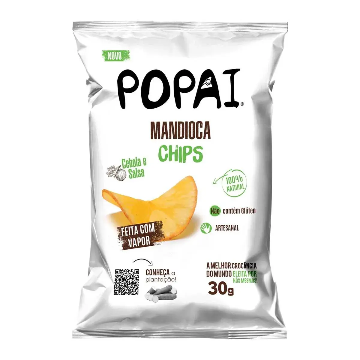 Chips Popai Mandioca Salsa e Cebola com 30g