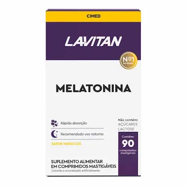 Suplemento Alimentar Lavitan Melatonina Maracujá 90 Comprimidos
