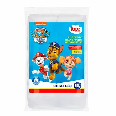 Algodão Quadrado Topz Baby Patrulha Canina 95g