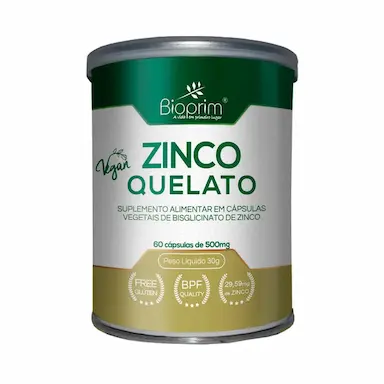 Suplemento Alimentar Bioprim Zinco Quelato 60 Cápsulas