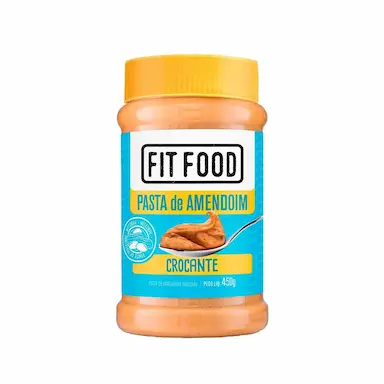 Pasta de Amendoim Fit Food Crocante com 450g