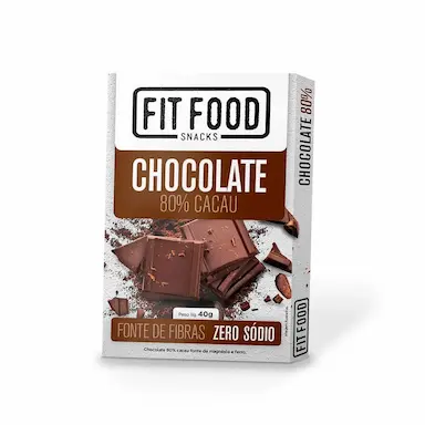 Chocolate Fit Food 80% Cacau com 40g